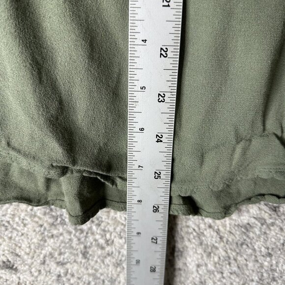 Wilfred Blouse Womens Large Green High Neck Long Sleeve Button Woven Relaxed Top - Picture 2 of 5